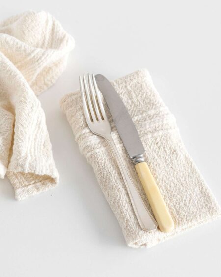Country Napkin With Variegated Stripes (Natural)