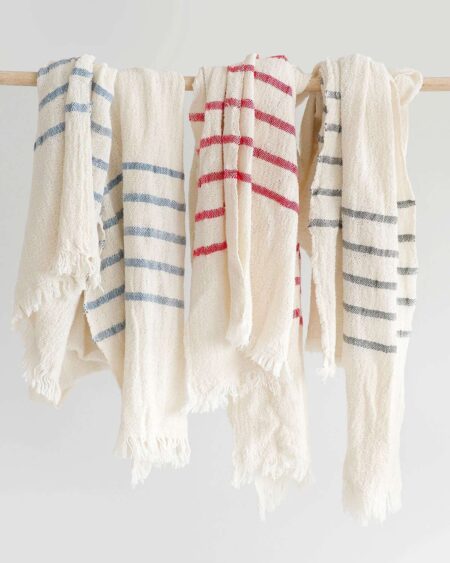 Country Scarf With Stripes On Ends