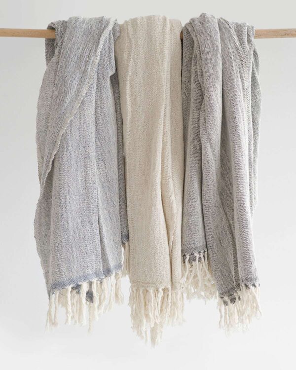 Contemporary Shawl, Charcoal, view 3