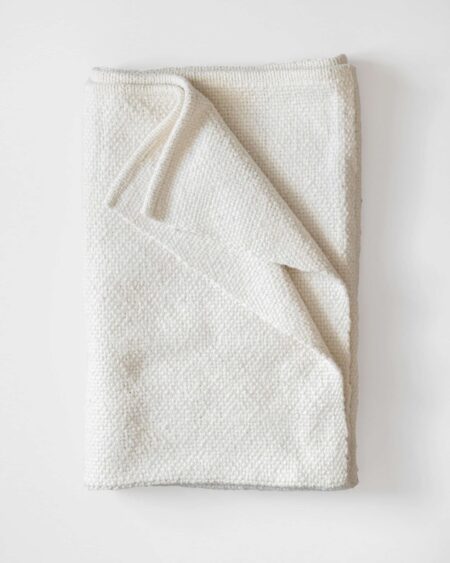 Thick Weave Knee Blanket (Natural)