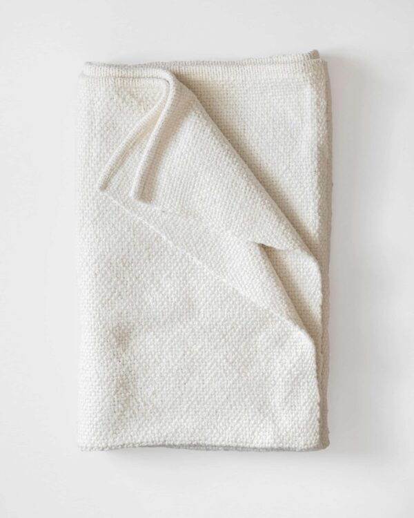 Thick Weave Knee Blanket, Natural