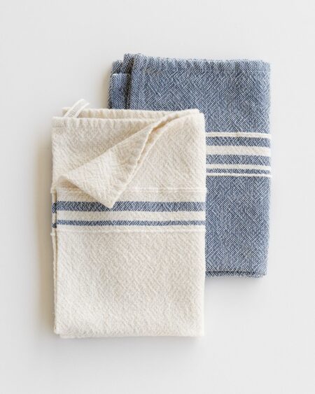 Small Contemporary Towel Inverse Set (Indigo)