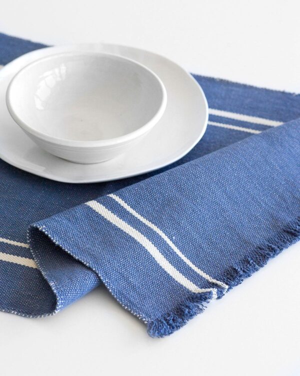 Placemat & Runner Sets, Indigo, 4 Seater