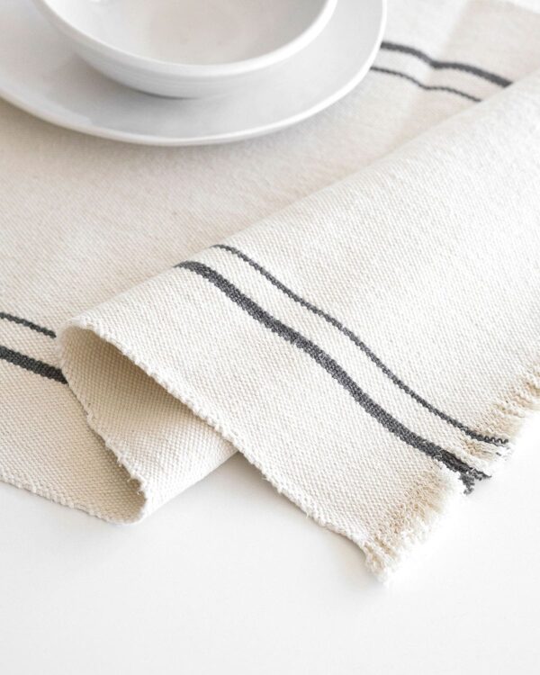 Placemat & Runner Sets, Charcoal, 4 Seater